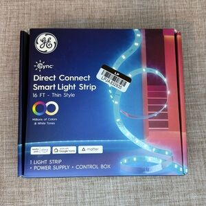 GE Smart LED Strip Light, Color Changing Room Decor‎ LED Light Strip, 16 ft, New